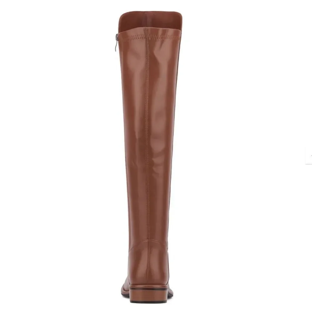 TORGEIS Women's Genevieve Thigh High Boots, Cognac, Size 7.5, NWOT